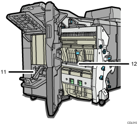 Booklet Finisher SR5040 illustration numbered callout illustration