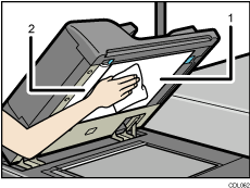 Auto document feeder illustration numbered callout illustration