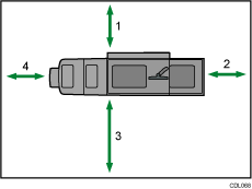 Illustration of access to the machine numbered callout illustration