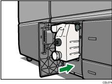 Waste toner bottle illustration