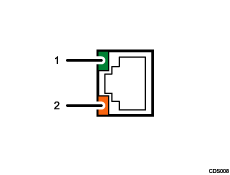 10BASE-T/100BASE-TX port illustration (numbered callout illustration)