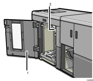 High capacity stacker illustration numbered callout illustration