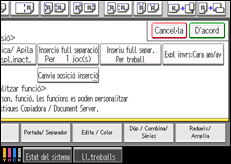 Il·lustració de pantalla del tauler d'operacions
