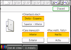 Il·lustració de pantalla del tauler d'operacions