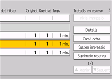 Il·lustració de pantalla del tauler d'operacions
