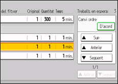 Il·lustració de pantalla del tauler d'operacions