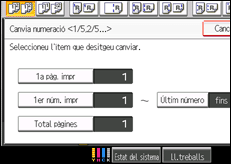 Il·lustració de pantalla del tauler d'operacions
