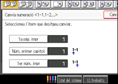 Il·lustració de pantalla del tauler d'operacions