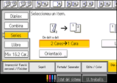Il·lustració de pantalla del tauler d'operacions