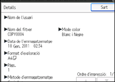 Il·lustració de pantalla del tauler d'operacions