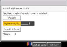Il·lustració de pantalla del tauler d'operacions