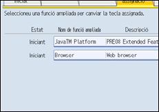 Il·lustració de la pantalla del panell de control