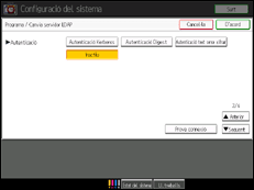 Il·lustració de pantalla del tauler d'operacions