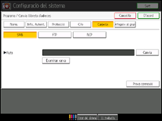 Il·lustració de pantalla del tauler d'operacions