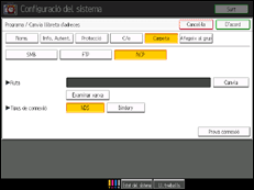 Il·lustració de pantalla del tauler d'operacions