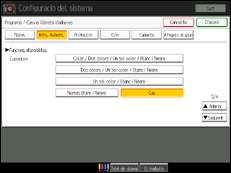 il·lustració de la pantalla del panell de control