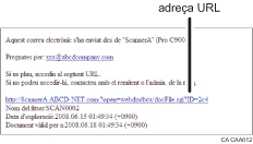 Il·lustració d'un missatge de correu electrònic