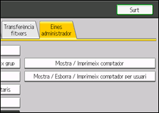 Il·lustració de pantalla del tauler d'operacions