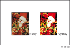 Ilustrace nastavení kvality obrazu