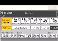 Ilustrace displeje ovládacího panelu