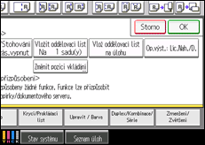 Ilustrace displeje ovládacího panelu
