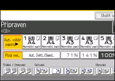 Ilustrace displeje ovládacího panelu