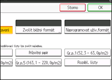 Ilustrace displeje ovládacího panelu