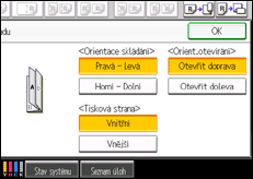 Ilustrace displeje ovládacího panelu