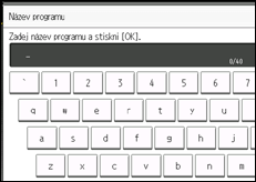 Ilustrace displeje ovládacího panelu