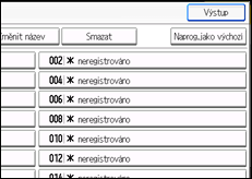 Ilustrace displeje ovládacího panelu