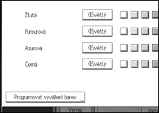 Ilustrace displeje ovládacího panelu