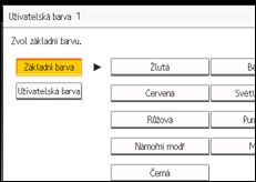 Ilustrace displeje ovládacího panelu