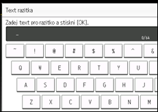 Ilustrace displeje ovládacího panelu