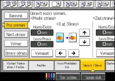 Ilustrace displeje ovládacího panelu