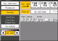 Ilustrace displeje ovládacího panelu