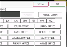 Ilustrace displeje ovládacího panelu