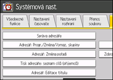 Ilustrace displeje ovládacího panelu