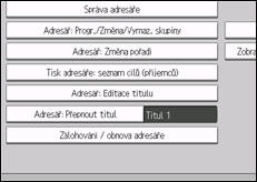 Ilustrace displeje ovládacího panelu
