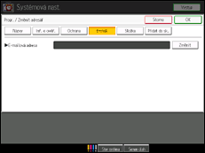Ilustrace displeje ovládacího panelu