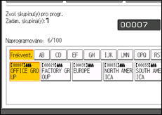 Ilustrace displeje ovládacího panelu
