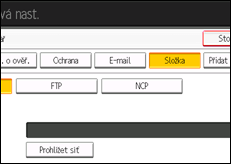 Ilustrace displeje ovládacího panelu
