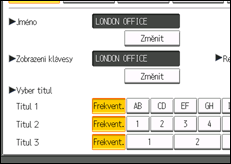 Ilustrace displeje ovládacího panelu