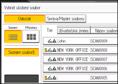 Ilustrace displeje ovládacího panelu