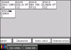 Ilustrace displeje ovládacího panelu