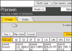 Ilustrace displeje ovládacího panelu