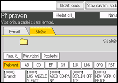 Ilustrace displeje ovládacího panelu