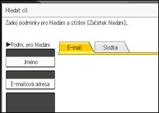 Ilustrace displeje ovládacího panelu
