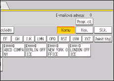 Ilustrace displeje ovládacího panelu