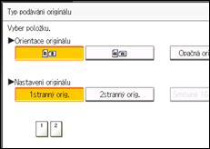 Ilustrace displeje ovládacího panelu