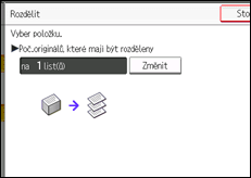 Ilustrace displeje ovládacího panelu